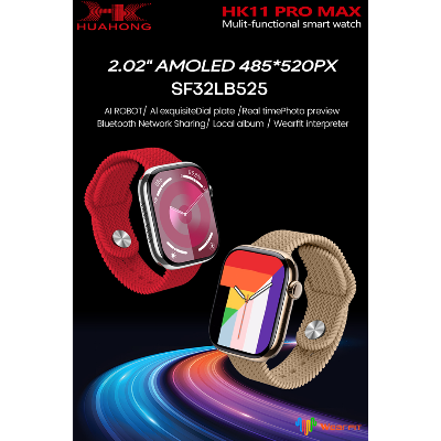 Picture of HK11 PRO MAX 8th Gen 120hz AMOLED Display 4GB Storage Series10, Internet Connectivity 46mm with DeepSeek AI Robot