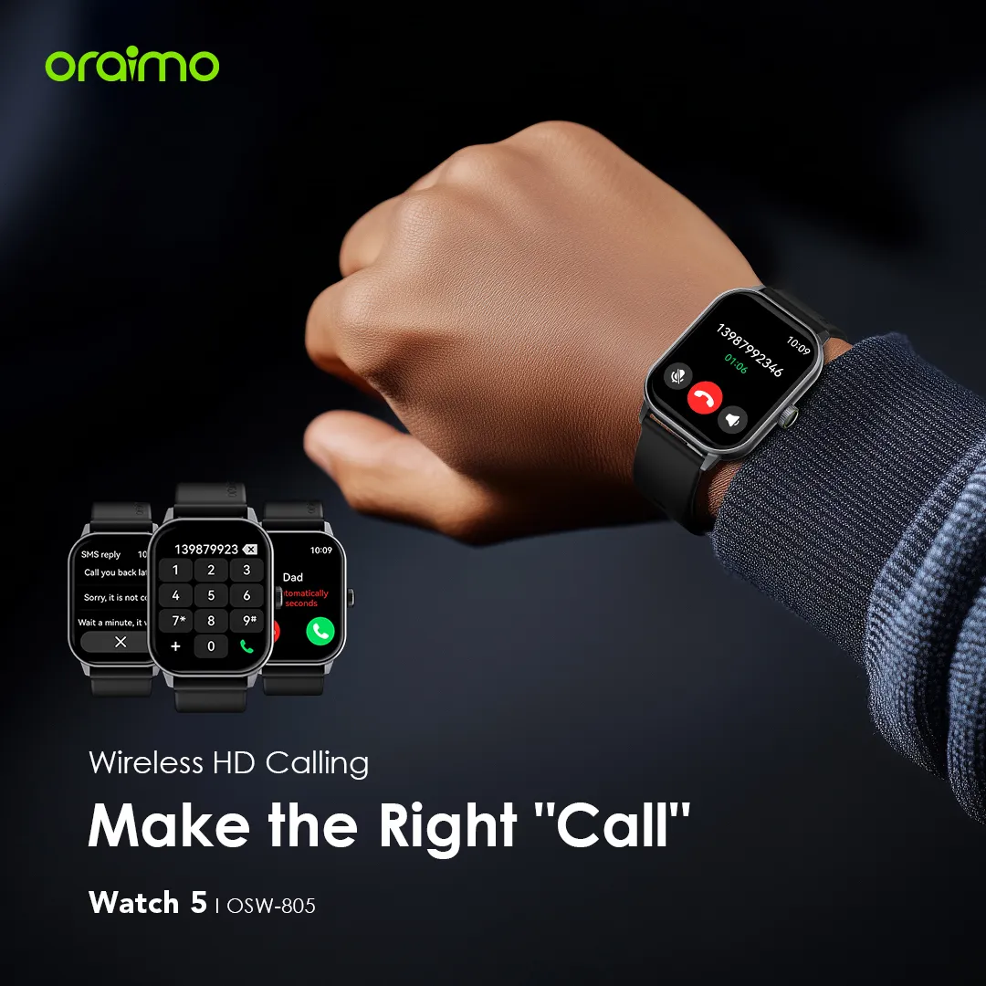 Picture of Oraimo Watch 5 Lite BT calling Smart Watch(OSW-804)