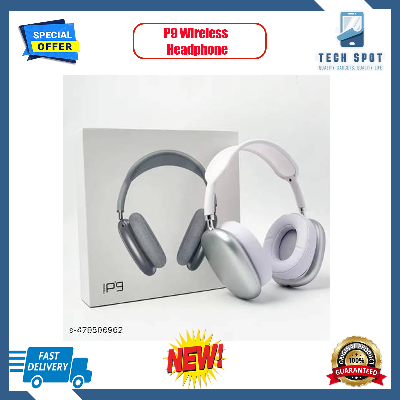 Picture of P9 Wireless Bluetooth Headphone | Noise Cancelling Over-Ear Foldable Headset | Stereo Sound with Mic for Music & Calls