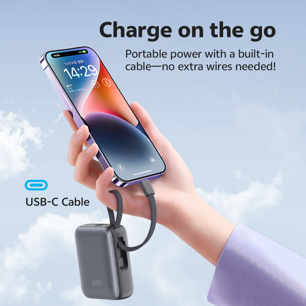 Picture of QCY PB10C 10000mAh 35W PD Fast Charging Mini Power bank