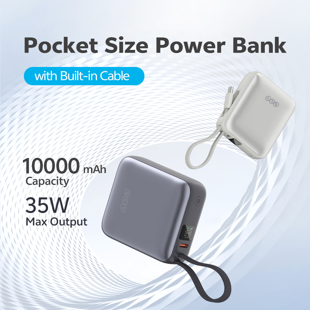 Picture of QCY PB10C 10000mAh 35W PD Fast Charging Mini Power bank