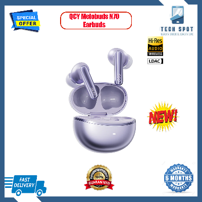 Picture of QCY MeloBuds N70 ANC LDAC Earbuds – Flagship TWS with Hybrid -56dB ANC & LDAC