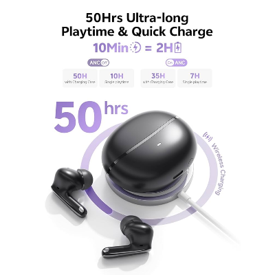 Picture of QCY MeloBuds N70 ANC LDAC Earbuds – Flagship TWS with Hybrid -56dB ANC & LDAC