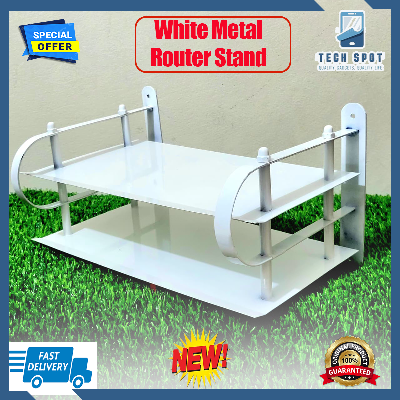 Picture of White Router Stand (100% Glossy Metal Body)