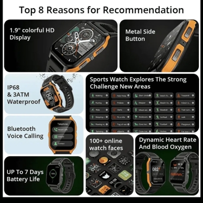 Picture of COLMi P73 Outdoor Military Voice Calling Smart Watch