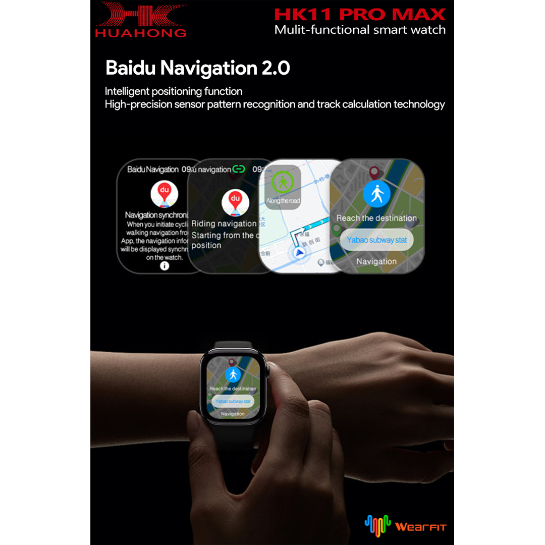 Picture of HK11 PRO MAX 8th Gen 120hz AMOLED Display 4GB Storage Series10, Internet Connectivity 46mm with DeepSeek AI Robot