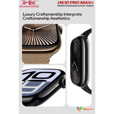 Picture of HK10 PRO MAX + Plus Smart Watch Ai 4GB ROM Series 10 AOD Display Smartwatch Local Music Album Men AMOLED Bluetooth Call Sportwatch