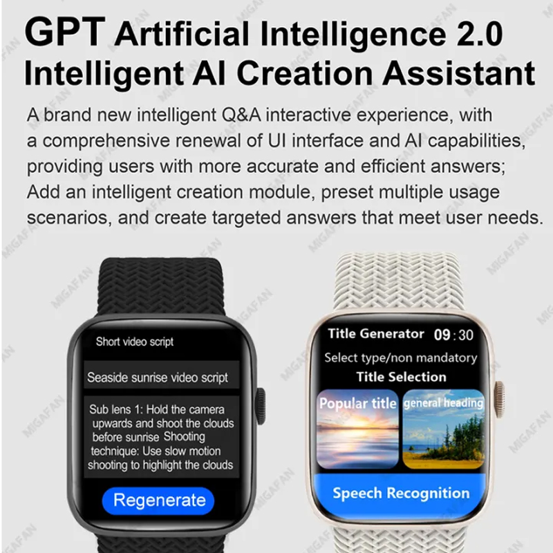 Picture of HK9 Pro Max+ Gen4 AMOLED Smart Watch Men Women Chat GPT Photo Album Smartwatch Heart Rate NFC Compass Bluetooth Call Sport Watch