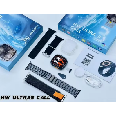 Picture of HW Ultra 3 Call AI-Powered Smartwatch – 4G RAM, 64G Storage, 12MP Pop-Up Camera, AMOLED Display, Built-in ChatGPT Apps, 3 + 1 Belts Included