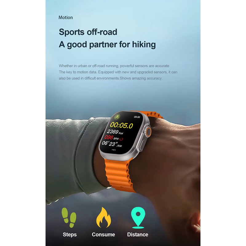 Picture of S8 Ultra 4G    8G-128G/ 16-256G  Andriod Smart Watch Dual Strap Waterdrop Display Calling Feature Google Playstore Youtube Facebook Messenger Tiktok IMO Wifi RAM Android Smartwatch