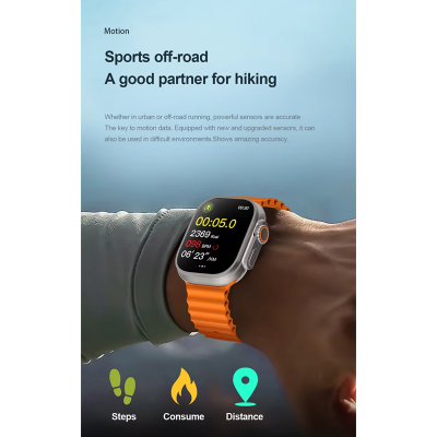 Picture of S8 Ultra 4G    8G-128G/ 16-256G  Andriod Smart Watch Dual Strap Waterdrop Display Calling Feature Google Playstore Youtube Facebook Messenger Tiktok IMO Wifi RAM Android Smartwatch