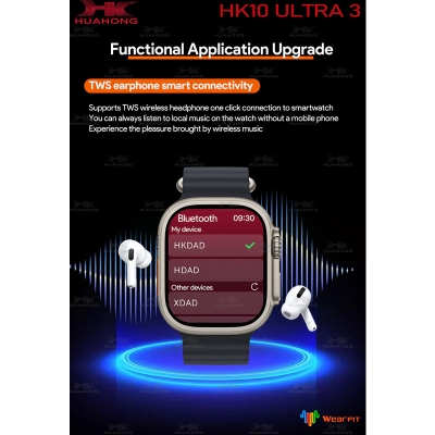 Picture of 2024 Original HK10 Ultra 3 / HK10 Ultra 3 Max Gen5 SmartWatch 49mm Amoled Screen 3D Menu ChatGPT NFC Compass Heart Rate Smart Watch For IOS Android