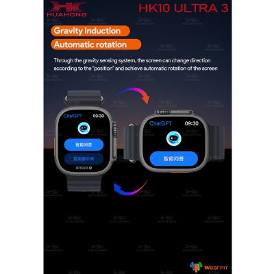 Picture of 2024 Original HK10 Ultra 3 / HK10 Ultra 3 Max Gen5 SmartWatch 49mm Amoled Screen 3D Menu ChatGPT NFC Compass Heart Rate Smart Watch For IOS Android