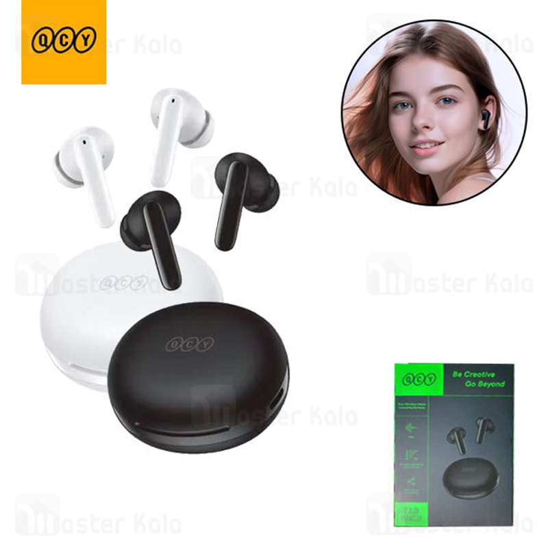 Picture of QCY T13 ANC 2 TWS Earphones 2nd Generation 4 Mic 28dB ANC Up to 30 hours Playtime with ANC off BT 5.3 68ms Gaming Mode IPX5 Waterproof 10mm Dynamic Driver Wireless Bluetooth Earbuds