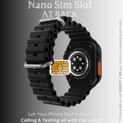 Picture of K10 Ultra Smartwatch: SIM Support, Fitness Tracking Smart Watch 2.1" Display, Wireless Charger and Bluetooth Connectivity Calling & Music Smartwatch