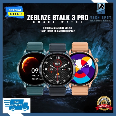 Picture of Zeblaze Btalk 3 Pro Smart Watch Amoled Display Slim & Light Design 24H Heart Rate Hi-Fi Bluetooth Phone Calls Ultra-long 14 day Battery Life
