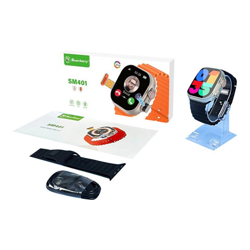 Picture of Smartbarry SM401 4G Smartwatch – SIM Support, Camera, Fitness Tracker & Heart Rate Sensor with Extra Strap