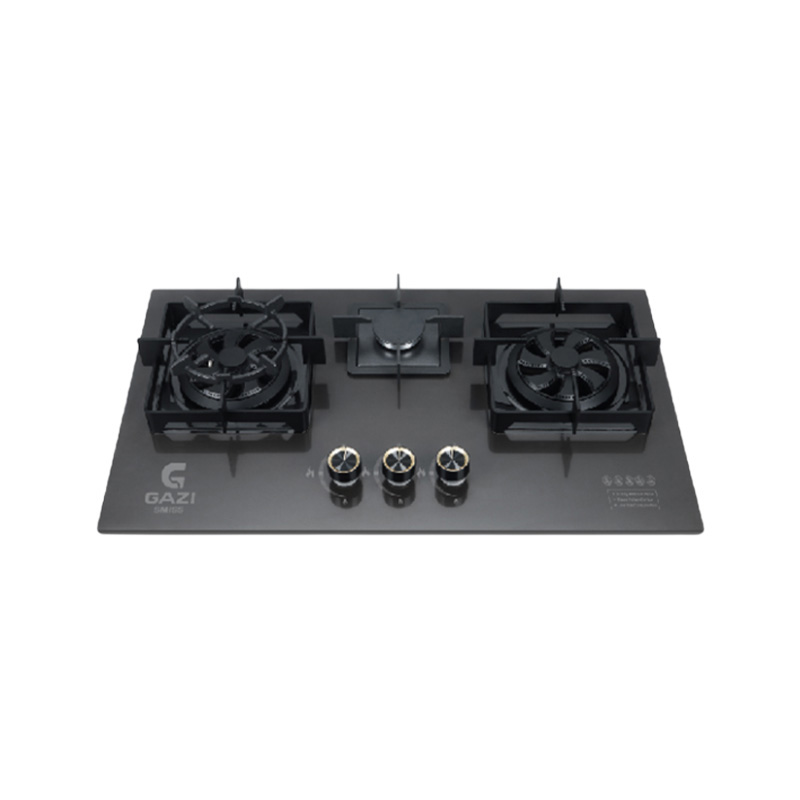 Picture of Gazi Smiss Double Gas Stove Made by High Quality Ceramic Marble Body and Brass Burner Cap- GH-8301M -(Best Price)