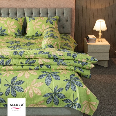 Allora Leafscape Comforter Bedding Set – Green (5Pcs Set) ALLORA BDonline shop bangladeshothoba.com