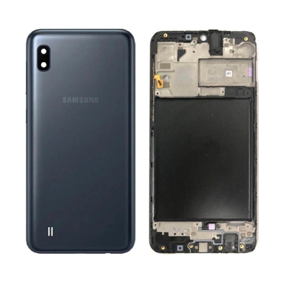 Picture of Full Body Housing For  Samsung Galaxy A10 A20 A30 A30s A50 A51 A60 A70 A10s A20s A50s Front LCD Frame Panel, Middle Bezel  Frame and Back Panel