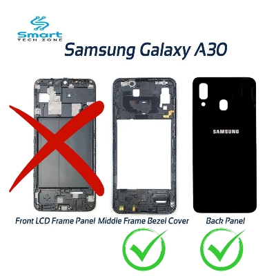 Picture of Samsung Galaxy A30 Middle Bezel Housing Frame and Back Panel Without Front LCD Frame Panel