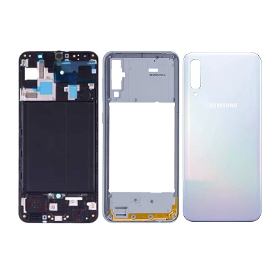 Picture of Full Body Housing Set for Samsung Galaxy A50 Includes Front LCD Frame, Middle Bezel, and Back Panel