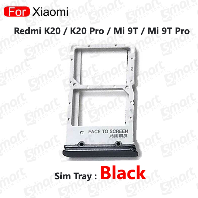 Picture of Sim Tray SD Card Tray Holder Card Compatible with Xiaomi Redmi K20 / K20 Pro / Mi 9T / Mi 9T Pro