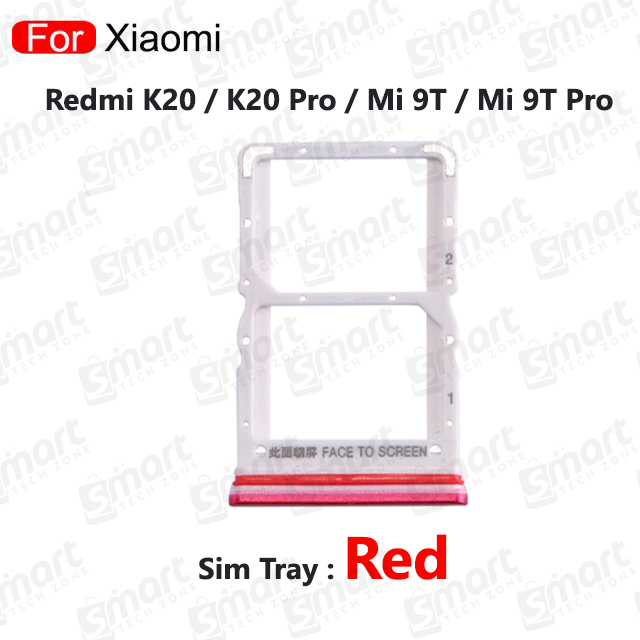 Picture of Sim Tray SD Card Tray Holder Card Compatible with Xiaomi Redmi K20 / K20 Pro / Mi 9T / Mi 9T Pro