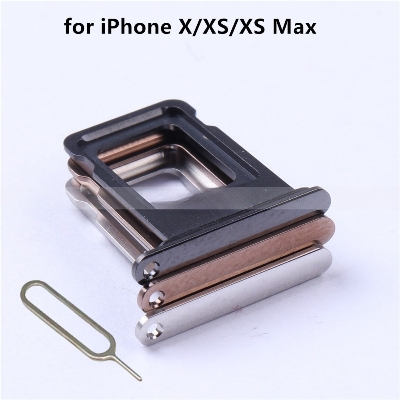Picture of Sim Tray for iPhone X/ iPhone XS / iPhone XS Max (Free High Quality Sim Ejector Pin)