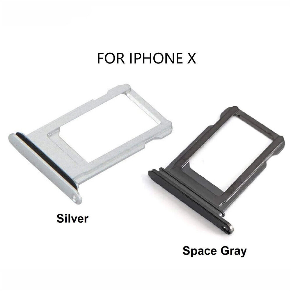 Picture of Sim Tray for iPhone X/ iPhone XS / iPhone XS Max (Free High Quality Sim Ejector Pin)