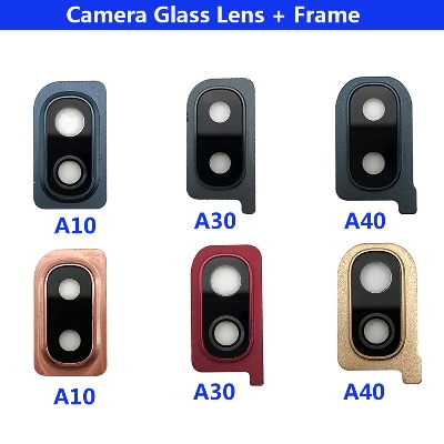 Picture of Samsung Galaxy A10 A20 A20S A30 A30s A31 A50 A51 A60 A70 A71 M31 M40 Camera Lens Glass + Frame Replacement Part