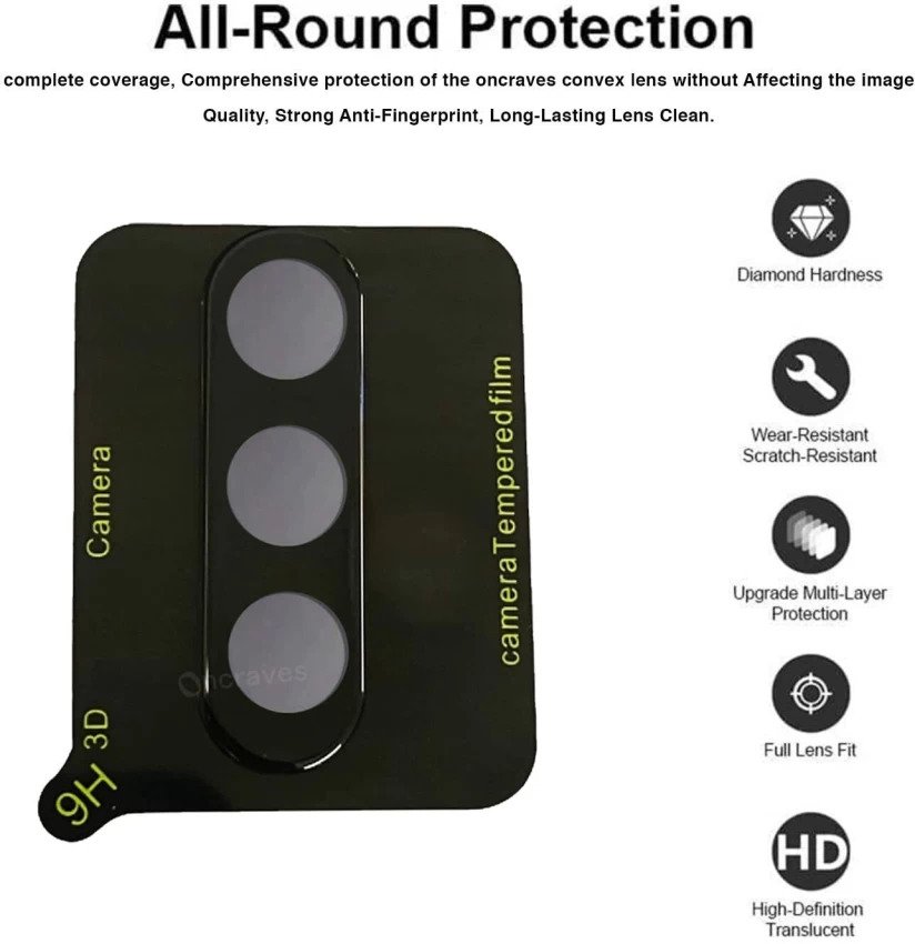Picture of 3D Camera Glass Lens Cover Tempered Glass Protector for Samsung Galaxy A24