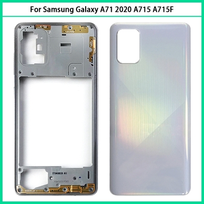 Picture of Samsung Galaxy A71 Middle Frame and Back Panel Without LCD Frame Panel