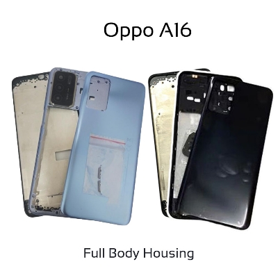 Picture of Oppo A16 Full Body Housing With Camera Glass (LCD Frame, Side/Middle Frame, Back Panel/Backshell)