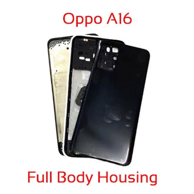 Picture of Oppo A16 Full Body Housing With Camera Glass (LCD Frame, Side/Middle Frame, Back Panel/Backshell)