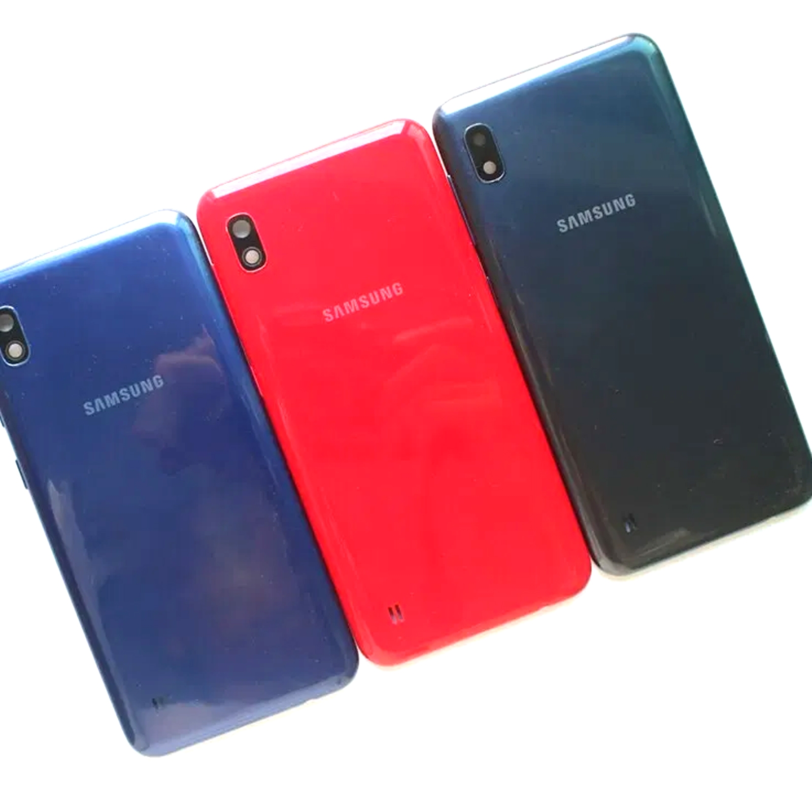 Picture of Samsung Galaxy A10 A105f Back Panel/Backshell/ Casing + Camera Lens + Side Buttons With Logo-All Colors Available
