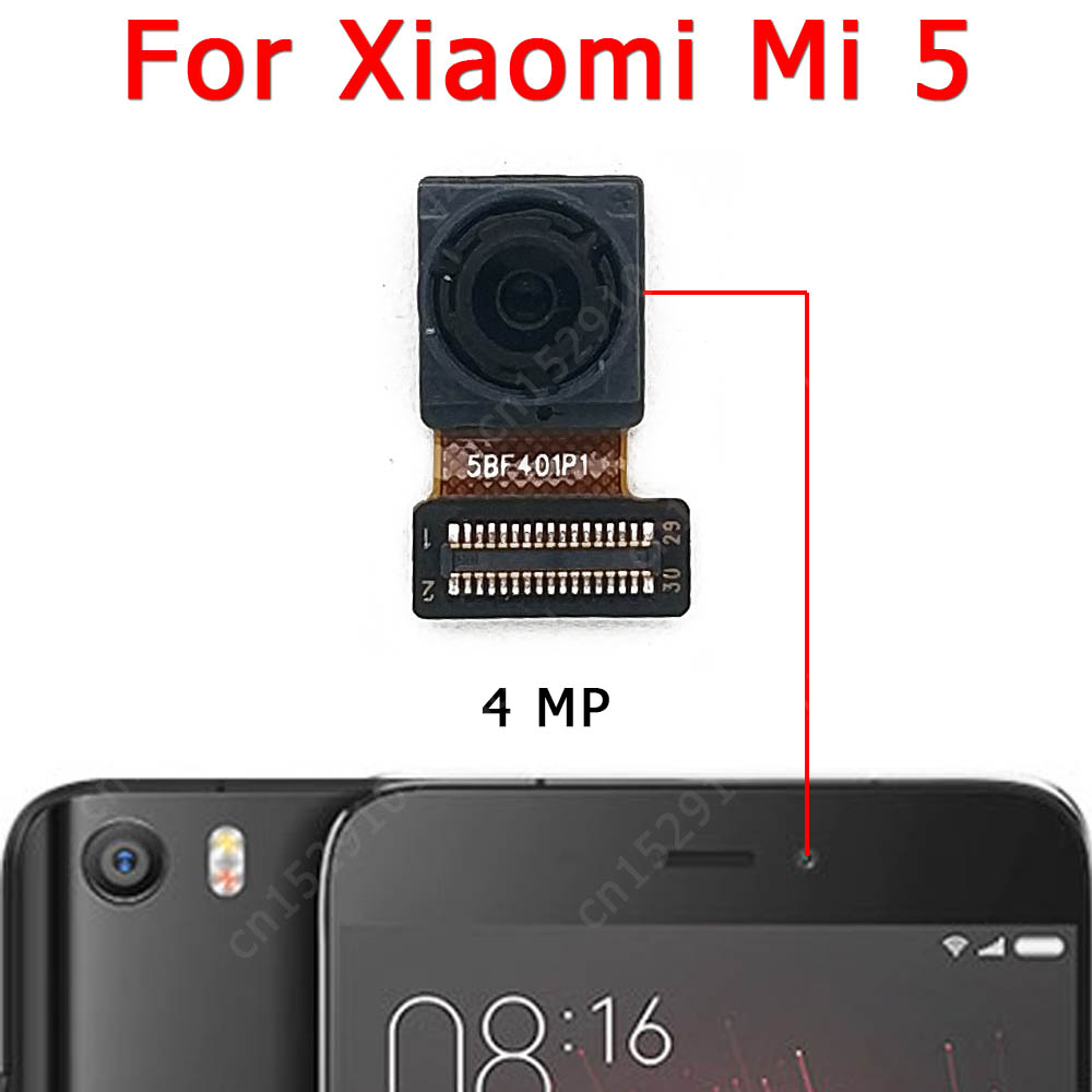 Picture of Rear Front Camera For Xiaomi Mi 5 Selfie Frontal Backside Repair Facing Back Camera Module Replacement Spare Parts