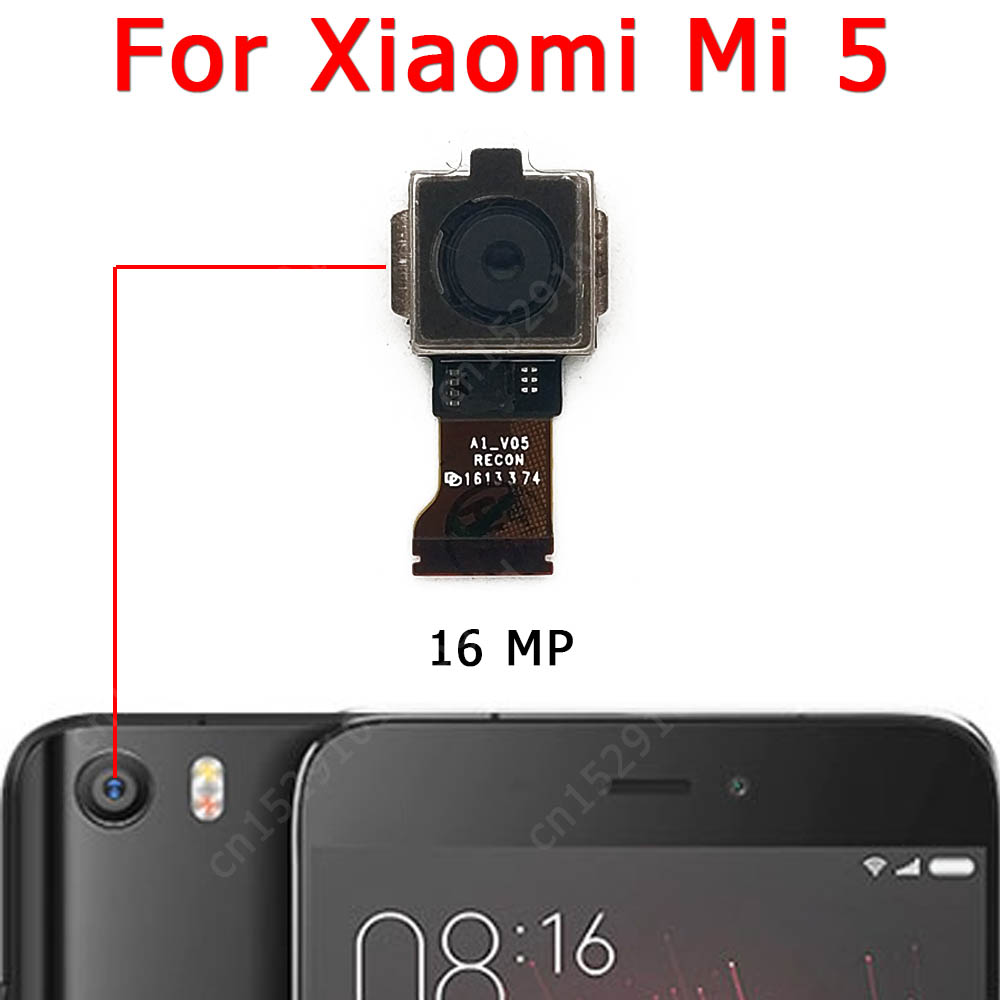 Picture of Rear Front Camera For Xiaomi Mi 5 Selfie Frontal Backside Repair Facing Back Camera Module Replacement Spare Parts