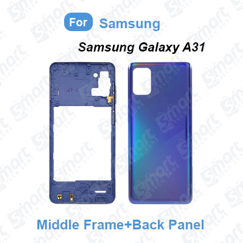 Picture of Samsung Galaxy A31 Middle Bezel Housing Frame and Back Panel Without Front LCD Frame Panel