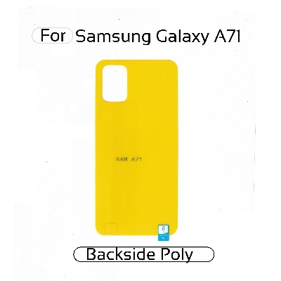 Picture of Samsung Galaxy A71 Back Transparent Poly For Your Device Safe and Scratch Free