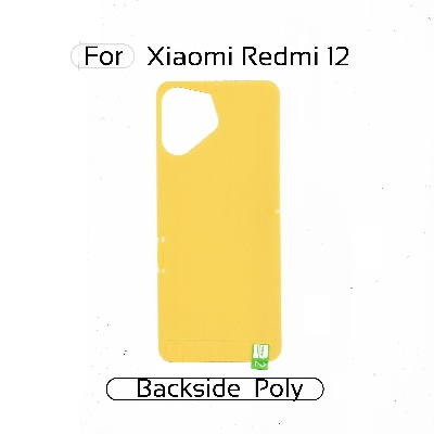 Picture of Xiaomi Redmi 12 Back Transparent Poly For Your Device Safe and Scratch Free