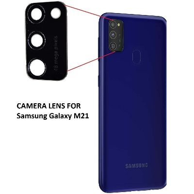 Picture of Back Rear Camera Lens Glass Compatible with Samsung Galaxy M21 Camera Lens Glass