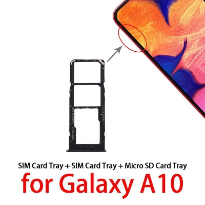 Picture of Sim Tray for Samsung Galaxy A10 (Free High Quality Sim Ejector Pin)