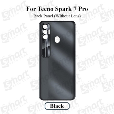 Picture of Tecno Spark 7 Pro  Back Housing Frame / Back Panel / Backshell / Without Camera Glass Replacement Spare Parts