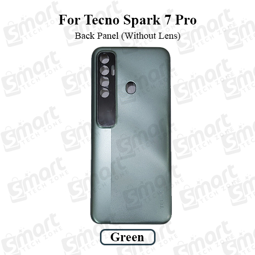 Picture of Tecno Spark 7 Pro  Back Housing Frame / Back Panel / Backshell / Without Camera Glass Replacement Spare Parts