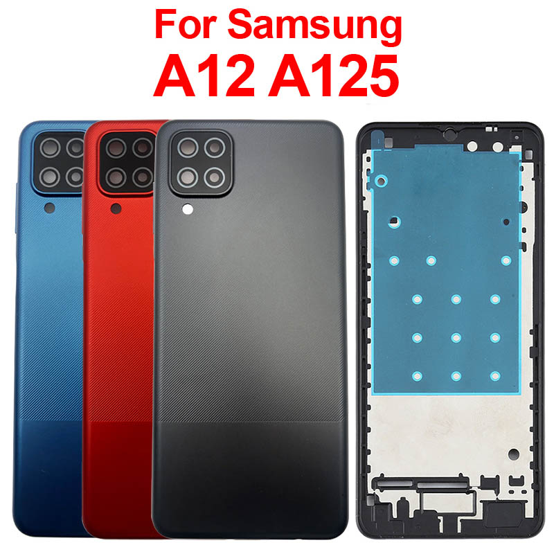 Picture of Full Body Housing for Samsung Galaxy A12 (LCD Frame Panel, Middle Frame and Back Panel)