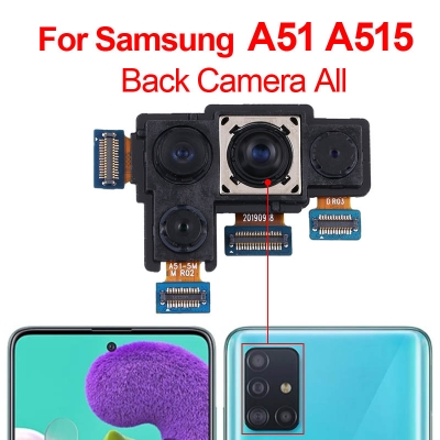 Picture of Back Rear Big Main Camera Module Flex Cable For Samsung Galaxy A51 (SM-A515F) Small Front Camera Flex Replacement Parts