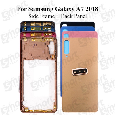 Picture of Samsung Galaxy A7 2018  Middle Bezel Housing Frame and Back Panel Without Front LCD Frame Panel
