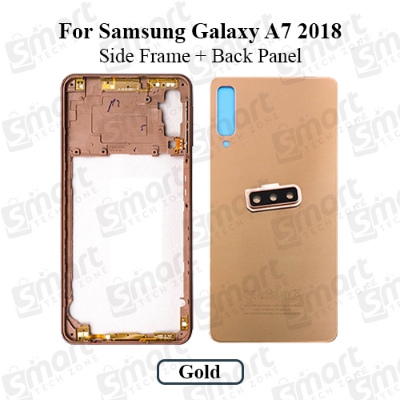 Picture of Samsung Galaxy A7 2018  Middle Bezel Housing Frame and Back Panel Without Front LCD Frame Panel