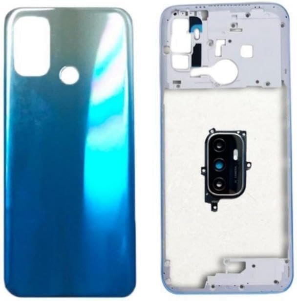 Picture of Oppo A53  Middle Bezel Housing Frame and Back Panel With Camera Glass  Without Front LCD Frame Panel